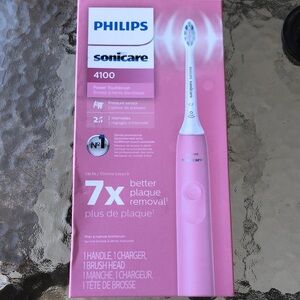 Philips Sonicare 4100 Pink Electric Toothbrush, Open Box, Sealed Brush Head